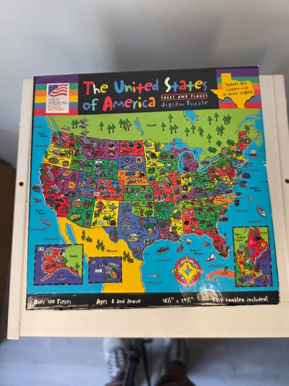 Great American Puzzle Factory United States Puzzle Over 100 Pieces
